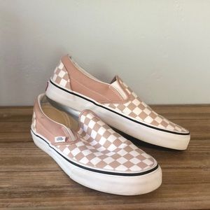 Pink Checkered Vans